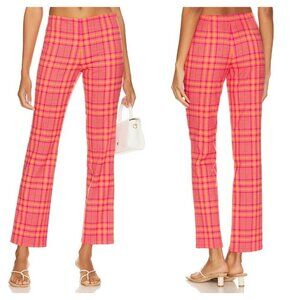 Lovers and Friends Rodeo Pant - Pink & Orange Plaid